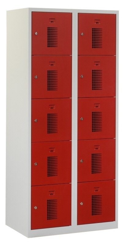 Premium locker 80cm breed, 2-koloms, 10-deurs