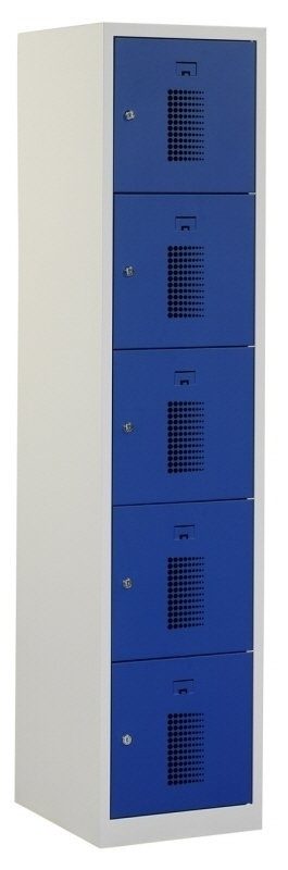 Premium locker 40cm breed, 1-koloms, 5-deurs
