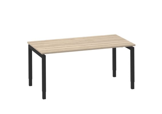 Bureau met instelbare hoogte en zwevend blad 4-poot