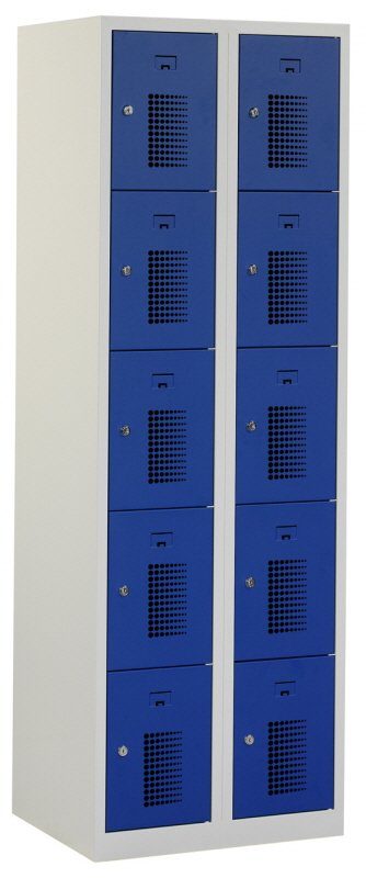 Premium locker 60cm breed, 2-koloms, 10-deurs
