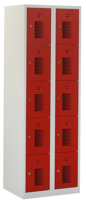 Premium locker 60cm breed, 2-koloms, 10-deurs