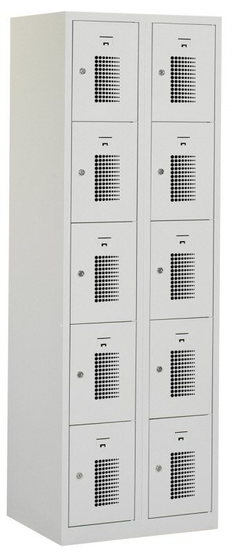 Premium locker 60cm breed, 2-koloms, 10-deurs