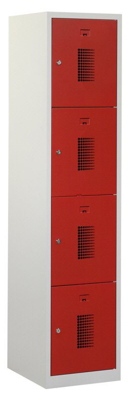 Premium locker 40cm breed, 1-koloms, 4-deurs