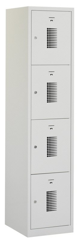 Premium locker 40cm breed, 1-koloms, 4-deurs