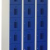 Premium locker 120cm breed, 3-koloms, 15-deurs