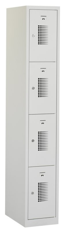 Premium locker 30cm breed, 1-koloms, 4-deurs