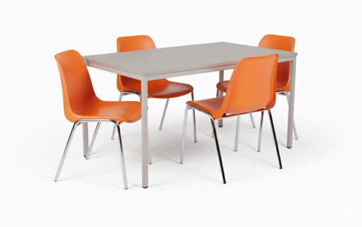 Kantineset grijs/oranje