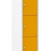 Multicolor locker kast 30cm. 1 kolom 5 deuren