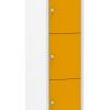 Multicolor locker kast 30cm. 1 kolom 5 deuren