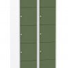 Multicolor locker kast 80cm. 2 kolommen 10 deuren