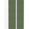 Multicolor locker kast 80cm. 2 kolommen 10 deuren