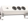 Powerdock 3x230V + USB-c en USB-A wit