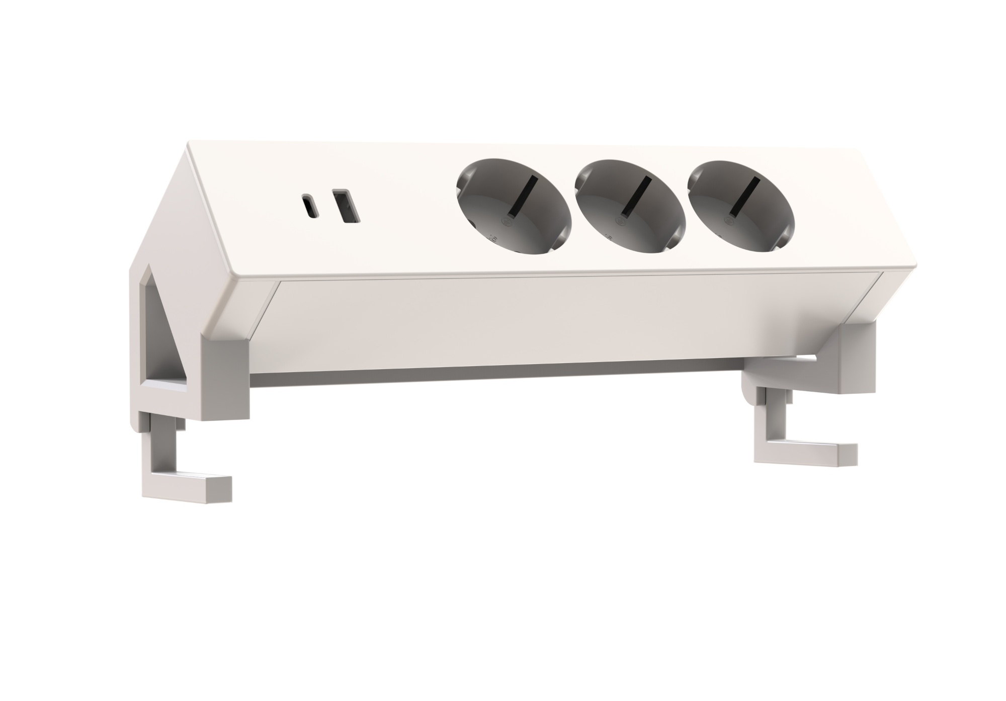 Powerdock 3x230V + USB-c en USB-A wit Powerdock 3x230V + USB-c en USB-A wit