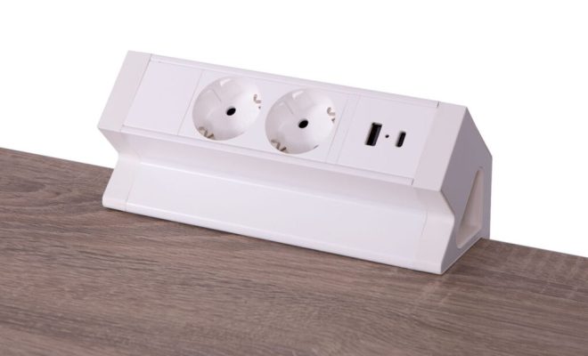 Powerdock-wit 2 x 230V - USB-A/C