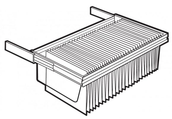 Uittrekbaar hangmappenframe brandwerende kast